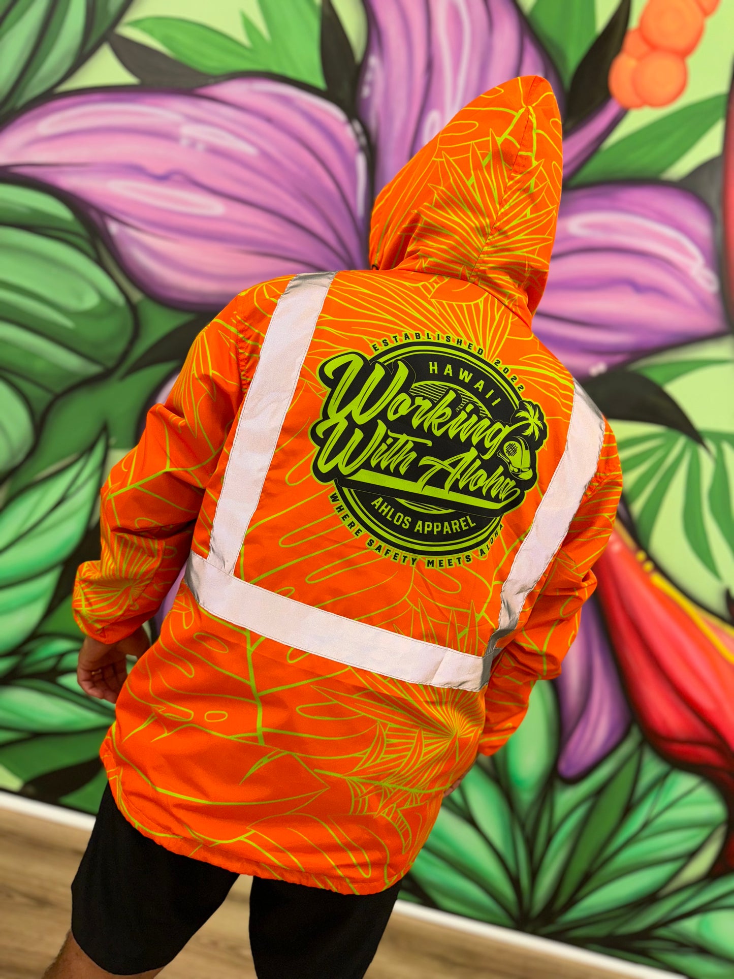 ORANGE RAIN BREEZE WINDBREAKER JACKET