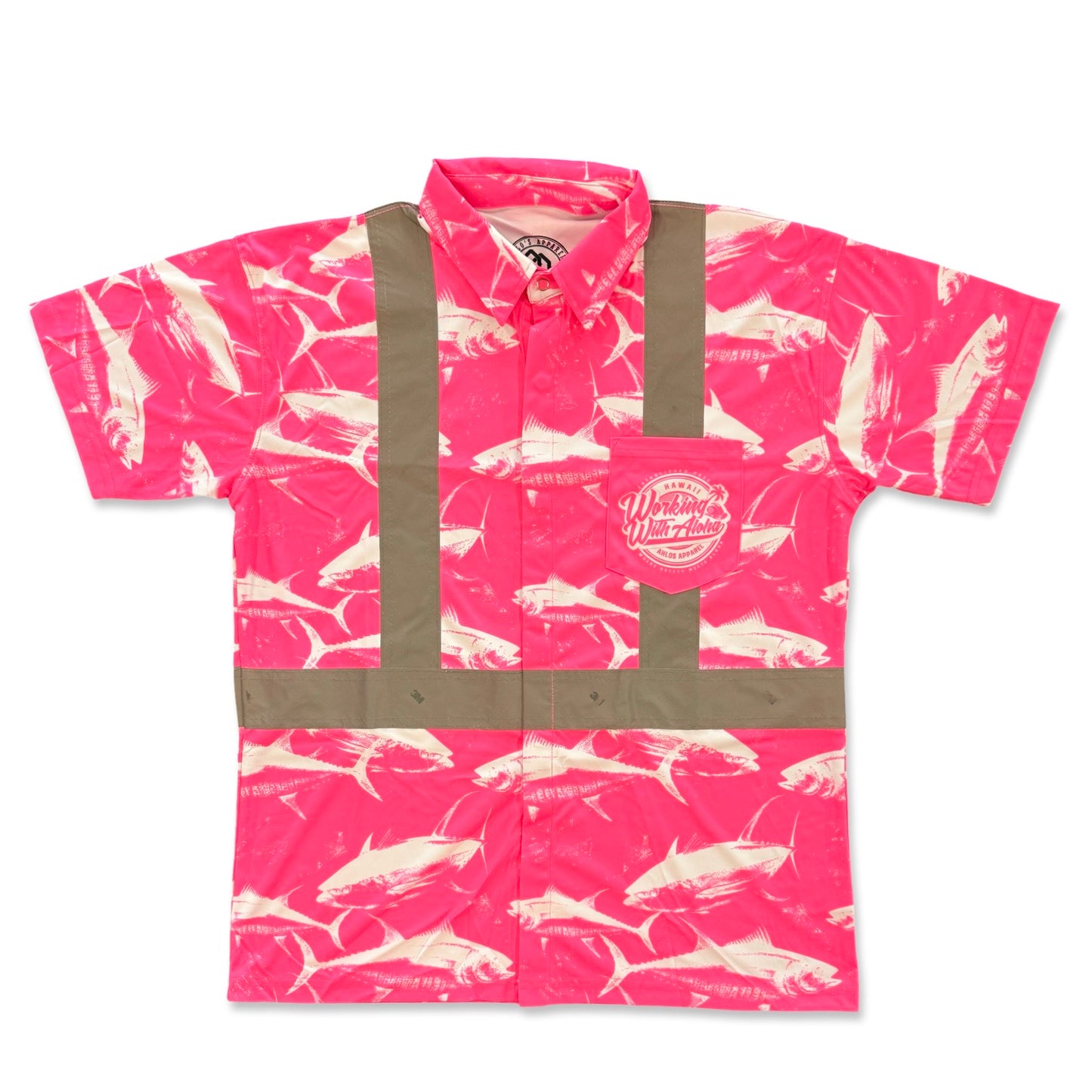 DA AHI RUN - SHORT SLEEVE POLO - PINK