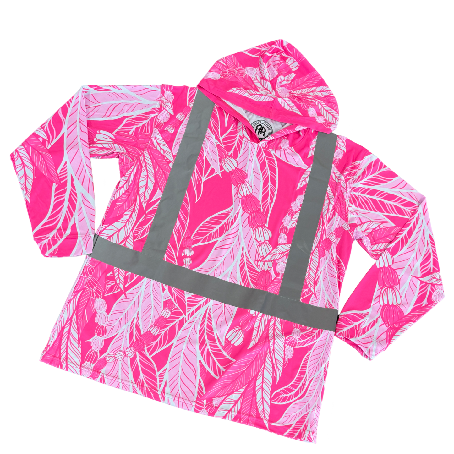 MAILE LEI / PIKAKE- LONG SLEEVE HOODIE - PINK