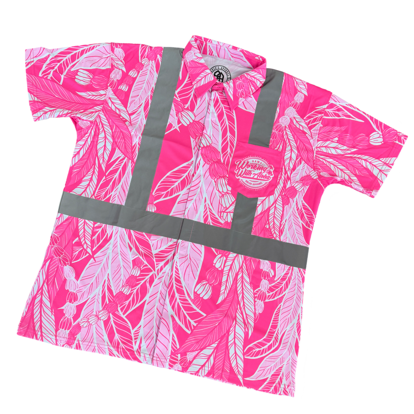 MAILE LEI / PIKAKE- SHORT SLEEVE POLO - PINK