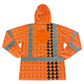 LOKAHI PLAID - LONG SLEEVE HOODIE - CLASS 3 - ORANGE