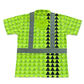 LOKAHI PLAID - SHORT SLEEVE POLO - CLASS 2 -YELLOW
