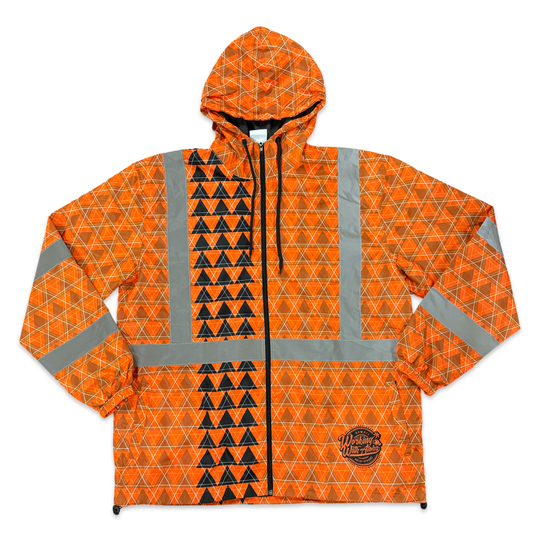 LOKAHI PLAID WINDBREAKER - CLASS 3- ORANGE