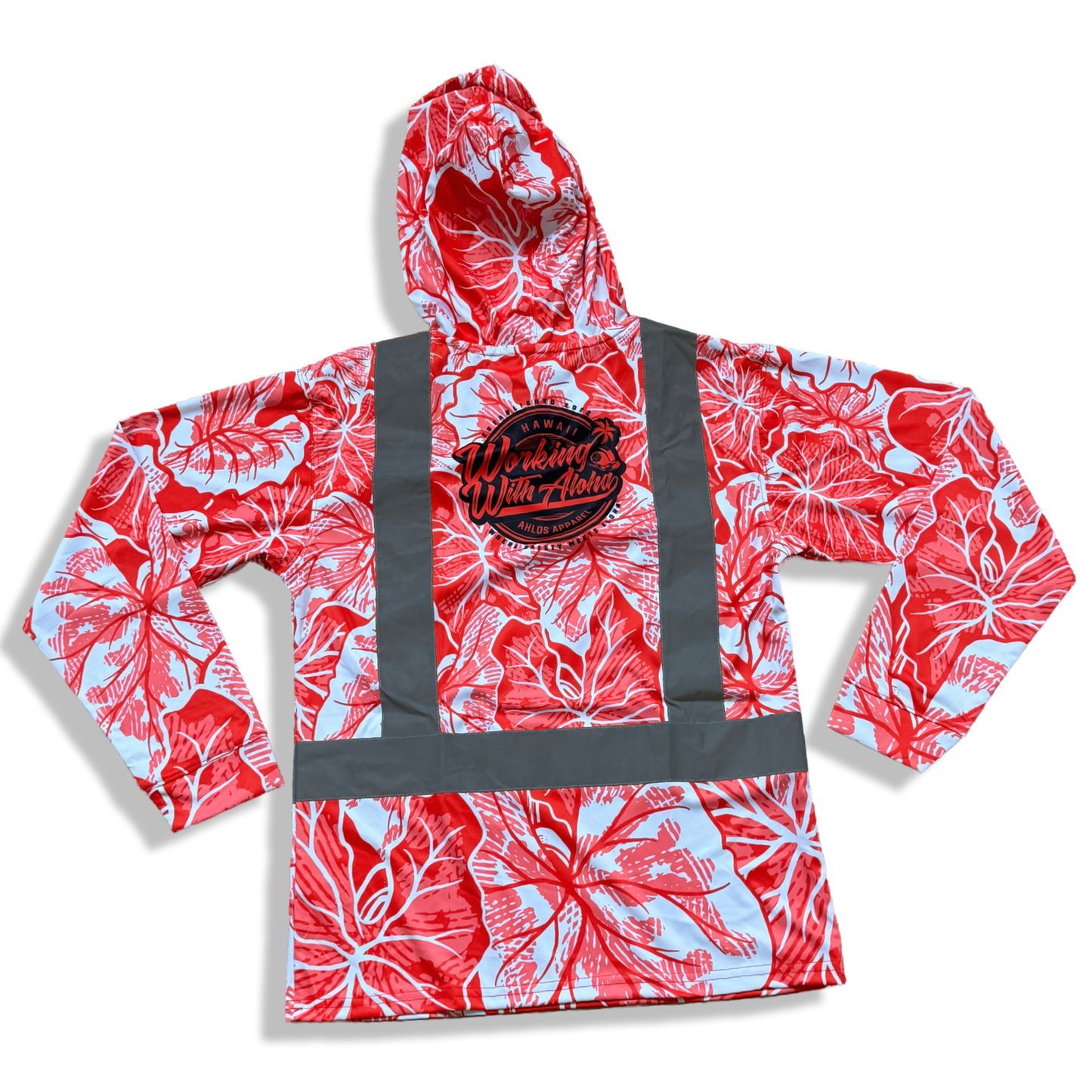 AHLO KALO - LONG SLEEVE HOODIE-RED