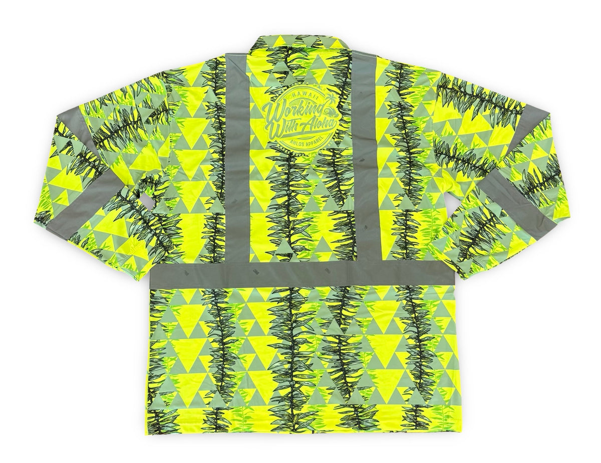 MANA MAILE -LONG SLEEVE POLO-CL 3-YELLOW