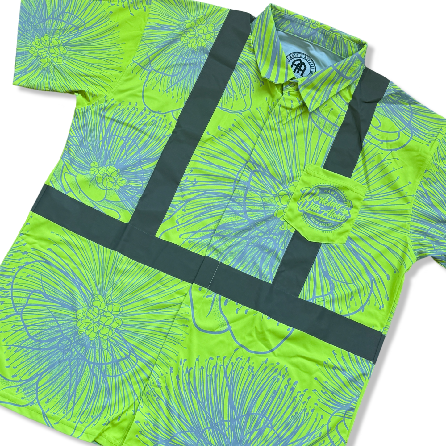 OHIA LEHUA - SHORT SLEEVE POLO-YELLOW