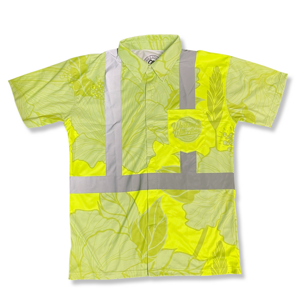 HIBISCUS - SHORT SLEEVE POLO - YELLOW – Ahlo's Apparel