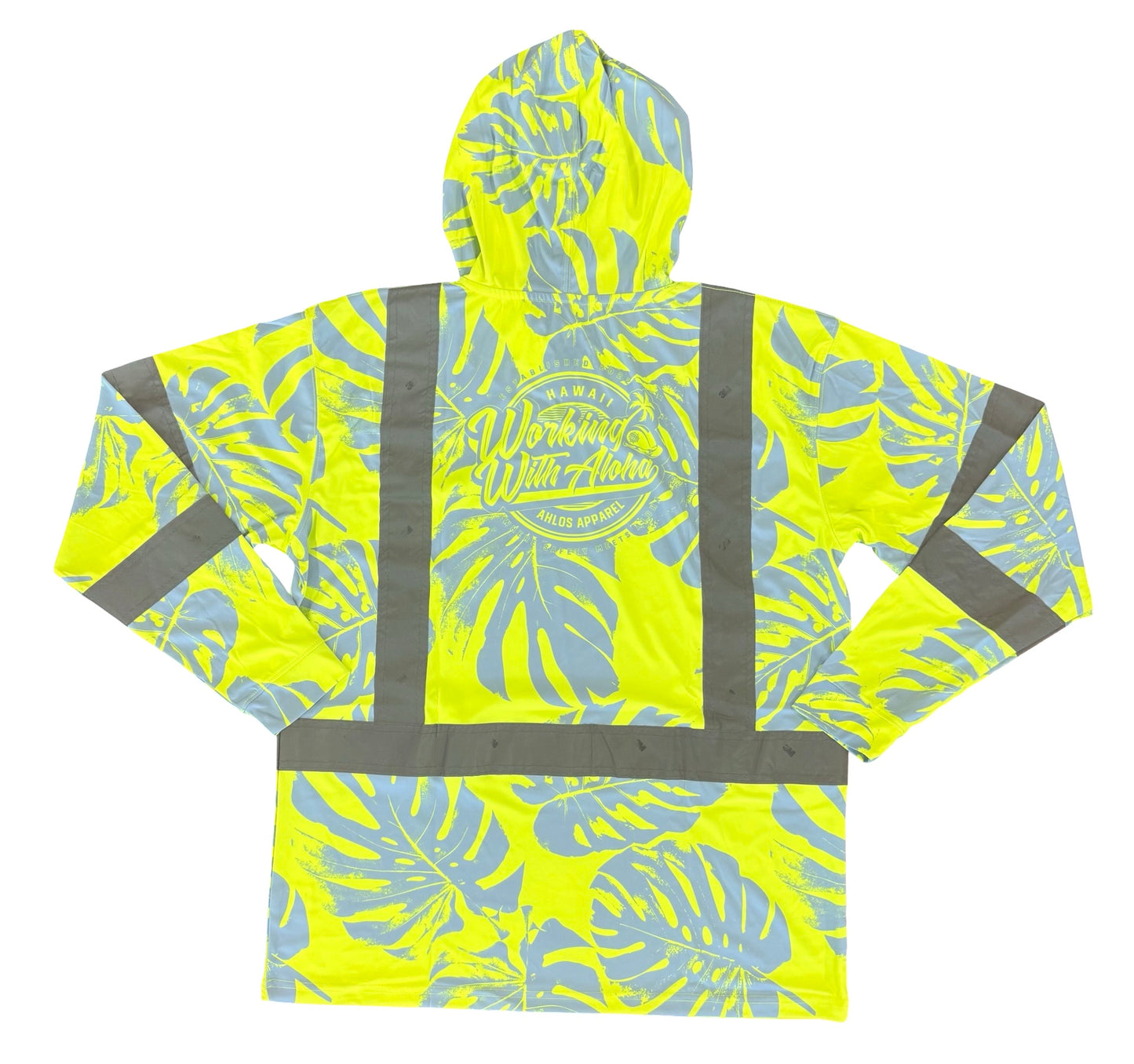 MONSTERA MADNESS - LONG SLEEVE HOODIE - CL 3 - YELLOW