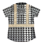 LOKAHI PLAID - WOMEN'S S/S POLO - CLASS 2 - BLACK