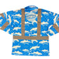 DA AHI RUN - LONG SLEEVE POLO - BLUE
