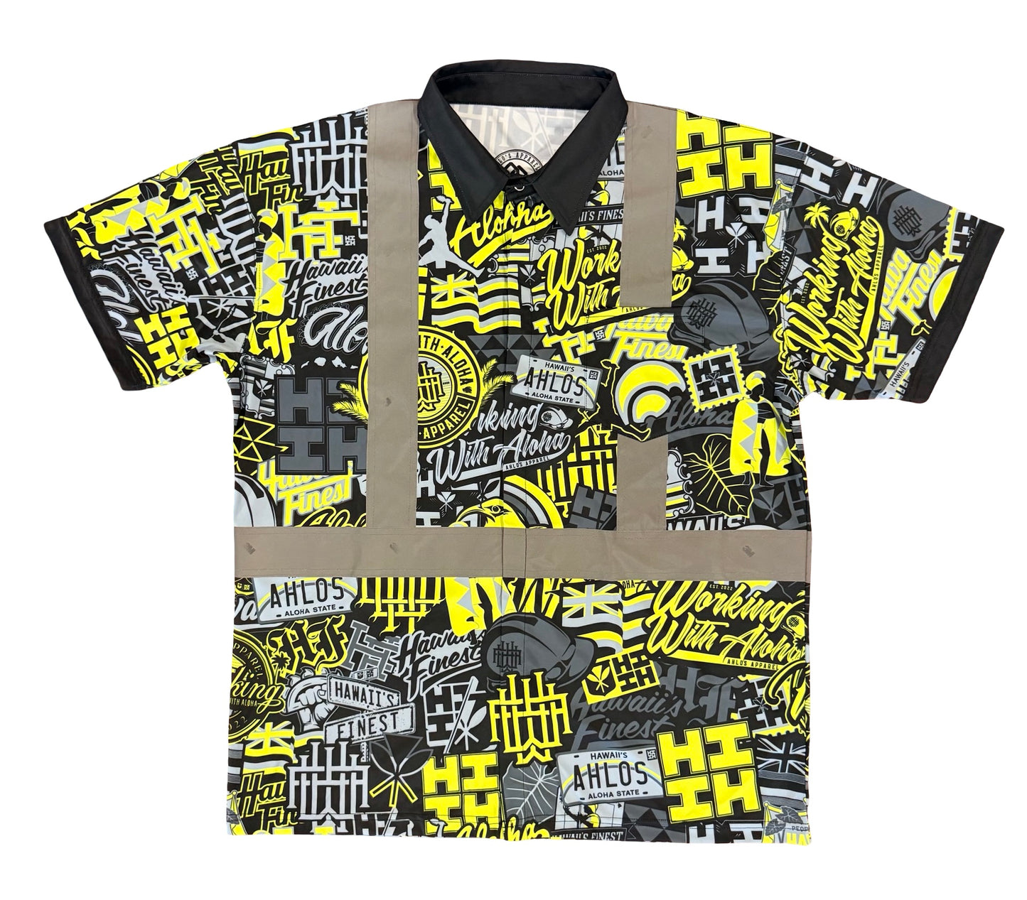 HIFI X WWA - SHORT SLEEVE POLO - CL 2 - STICKER BOMB