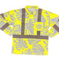 MONSTERA MADNESS - LONG SLEEVE POLO - CL 3 - YELLOW