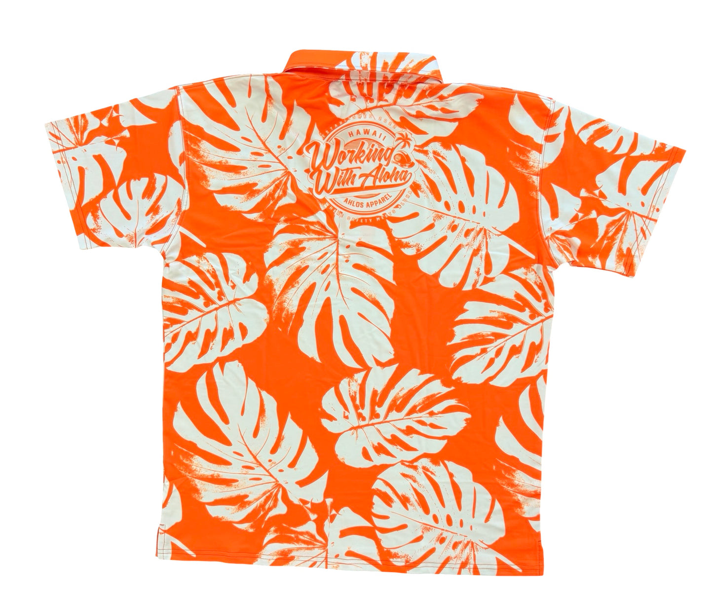 MONSTERA MADNESS - CLASSIC POLO - ORANGE