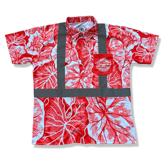 AHLO KALO - SHORT SLEEVE POLO-RED