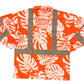 MONSTERA MADNESS - LONG SLEEVE POLO - CL 3 -ORANGE