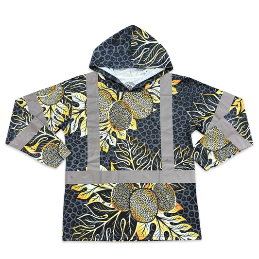 ULU- LONG SLEEVE HOODIE - BLACK /GOLD