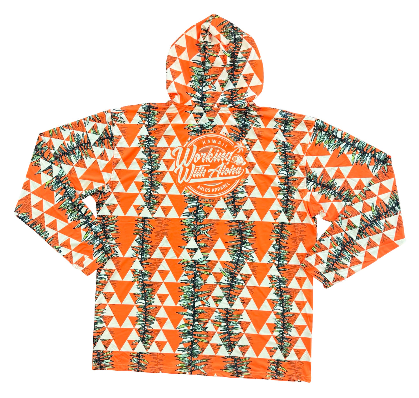 MANA MAILE -PERFORMANCE HOODIE - ORANGE