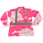 PEONIES- LONG SLEEVE POLO - PINK