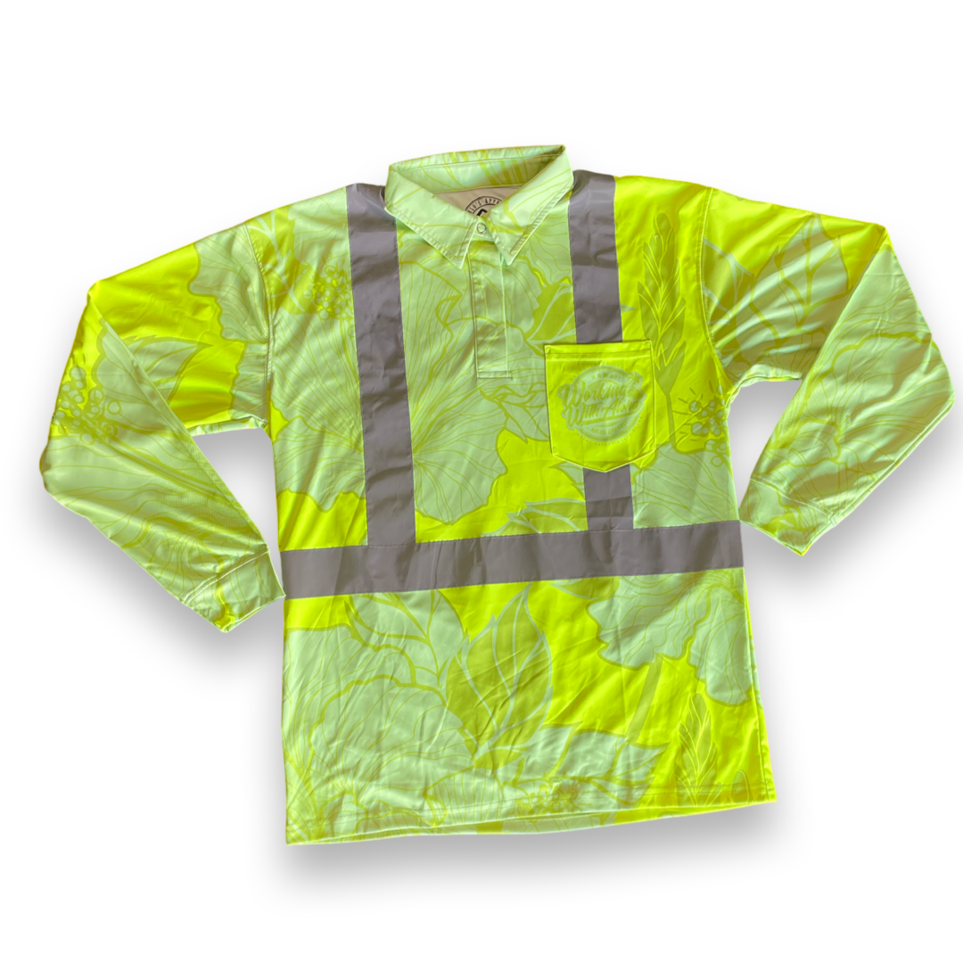 LONG SLEEVE- YELLOW - HIBISCUS