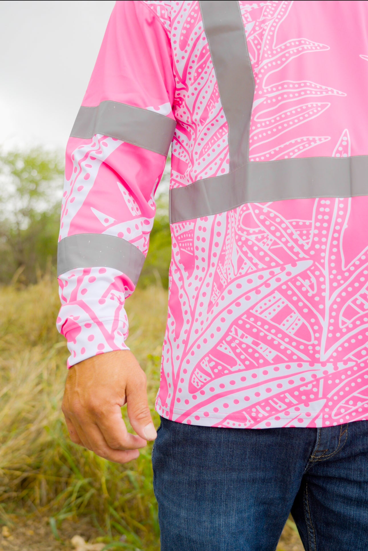 LAUA'E FERN - LONG SLEEVE TSHIRT - PINK