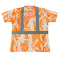 MAILE LEI / PIKAKE- SHORT SLEEVE POLO - ORANGE