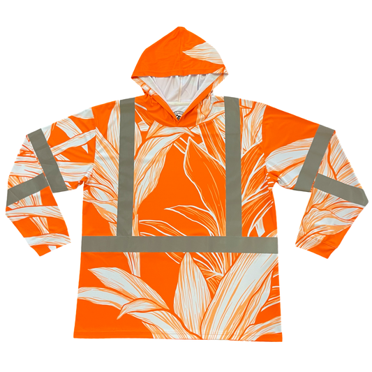 TI LEAF - LONG SLEEVE HOODIE -CLASS 3 - ORANGE