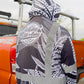LAUA'E FERN - LONG SLEEVE HOODIE - BLACK & WHITE