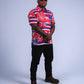 STATE OF ALOHA - S/S CLASSIC POLO - RED & BLUE