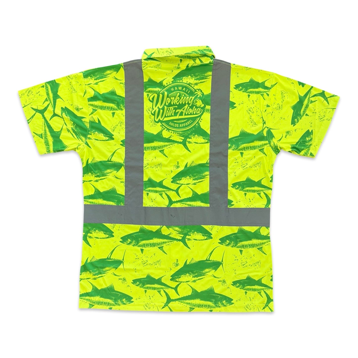 DA AHI RUN - SHORT SLEEVE POLO - YELLOW