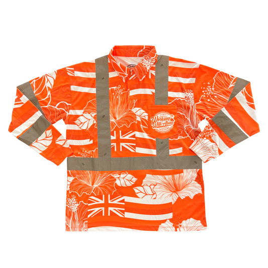 STATE OF ALOHA - L/S POLO CLASS 3 - ORANGE