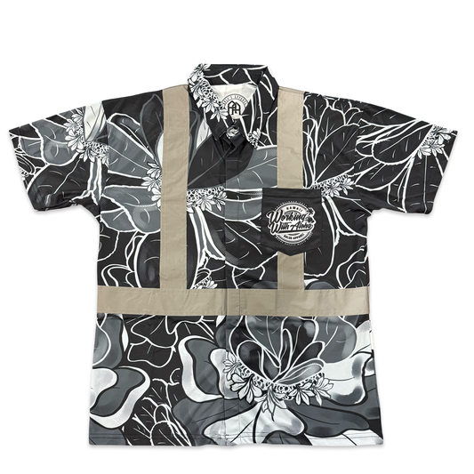 NAUPAKA - SHORT SLEEVE POLO - CLASS 2 - BLACK