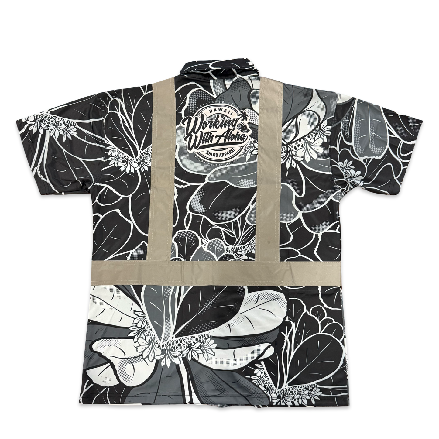 NAUPAKA - SHORT SLEEVE POLO - CLASS 2 - BLACK