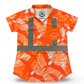 IWA BIRD -WOMENS SHORT SLEEVE POLO- ORANGE