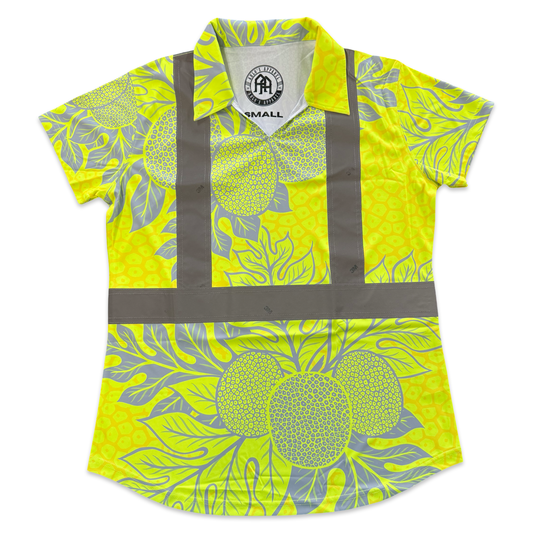 ULU -WOMENS SHORT SLEEVE POLO- YELLOW