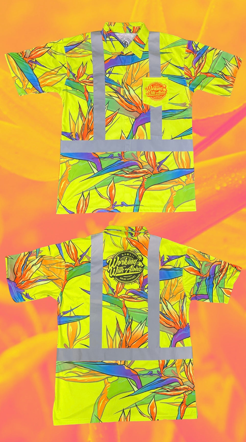 Yellow -BOP- HI VIS Aloha Polo