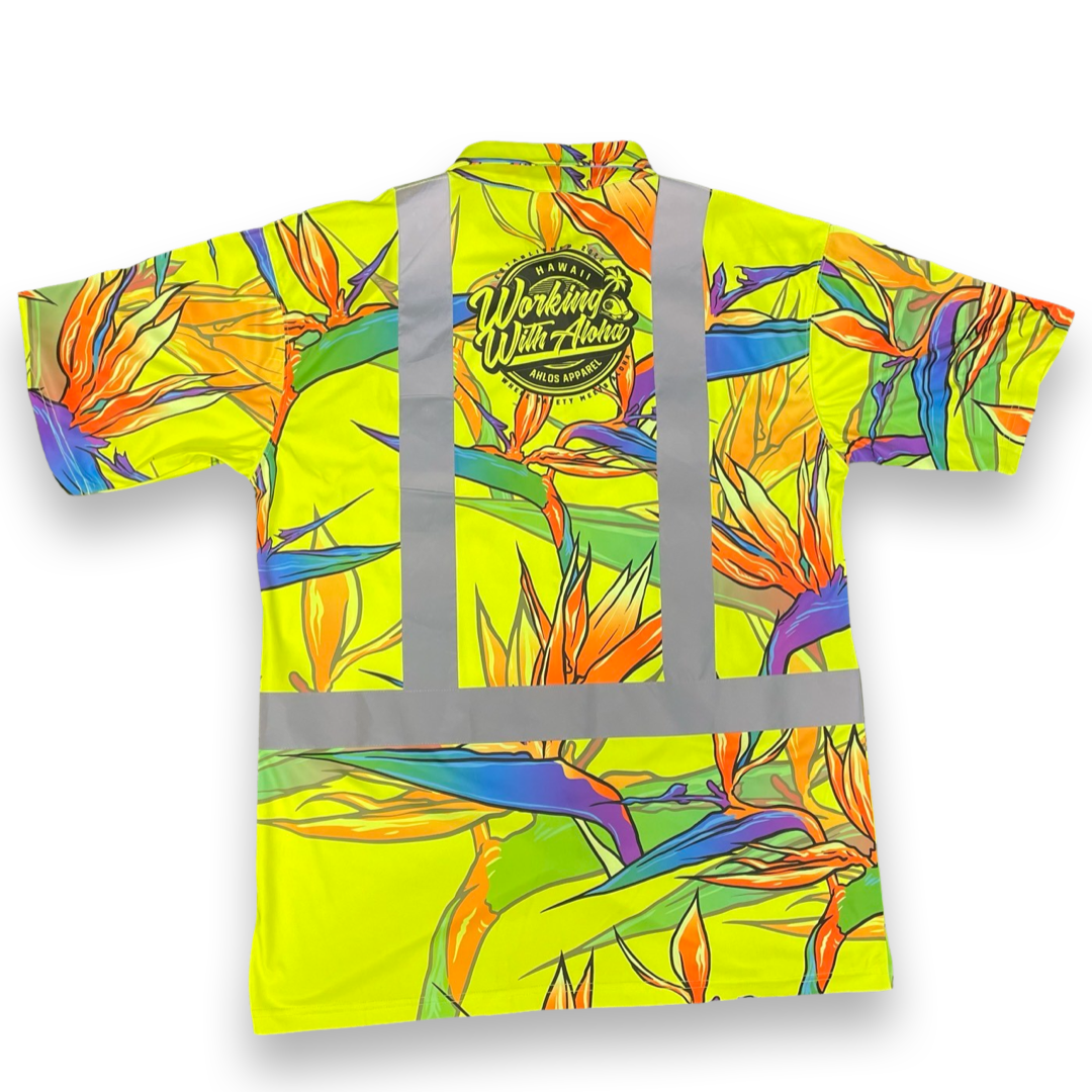 Yellow -BOP- HI VIS Aloha Polo