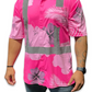 Pink-Tropical Flowers-HI VIS Aloha Polo