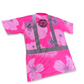 Pink-Tropical Flowers-HI VIS Aloha Polo