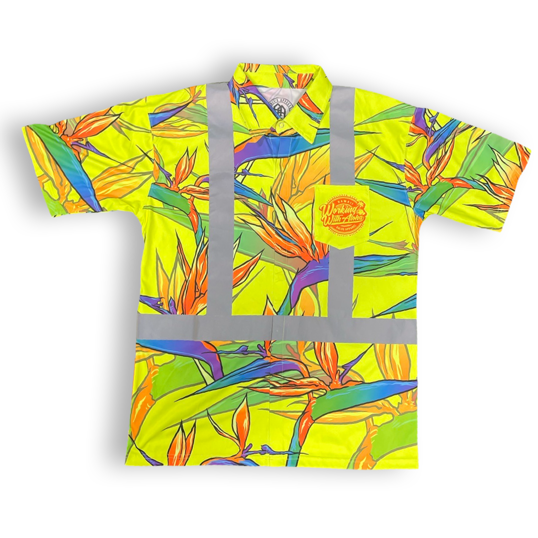 Yellow -BOP- HI VIS Aloha Polo