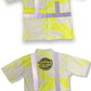 Yellow-Hibiscus Flowers- HI VIS Aloha polo