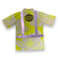 Yellow-Hibiscus Flowers- HI VIS Aloha polo